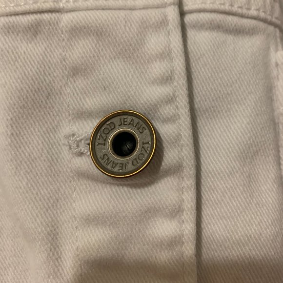 Izod White Denim Jacket - Picture 4 of 10